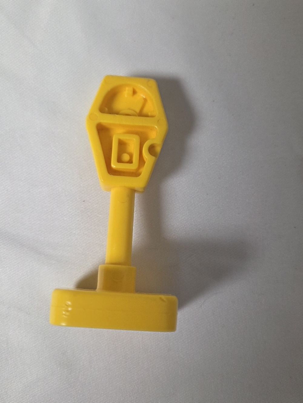 Vintage Fisher Price Little People Yellow Parking Meter Play Family Town City